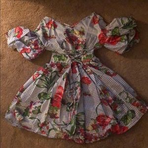 Flower detail dress